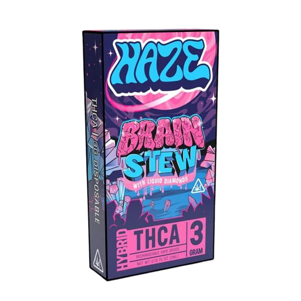 Haze Brain Stew THCA - Vape Desechable Liquid Diamonds - 3gr Hibrida